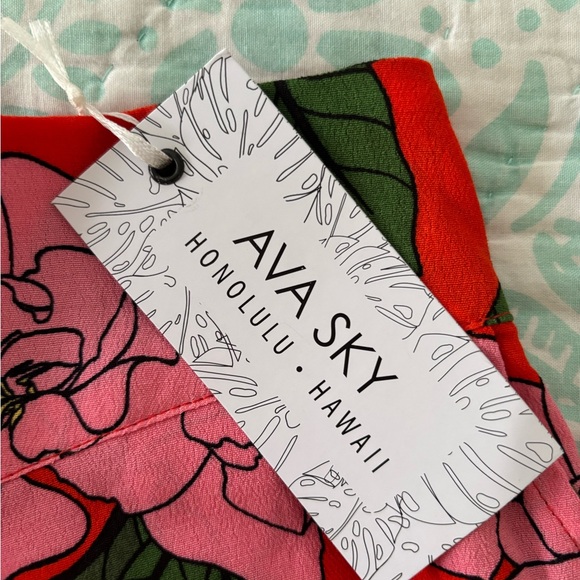 Ava Sky NWT Mandarin Gardenia Shorts - Picture 3 of 4